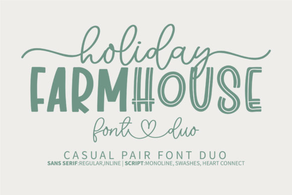 Holiday Farmhouse Font Poster 1