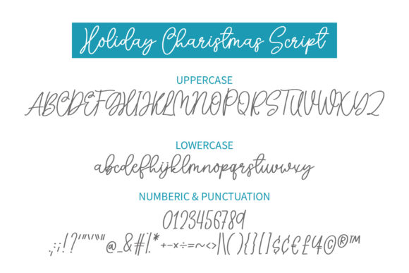 Holiday Farmhouse Font Poster 3