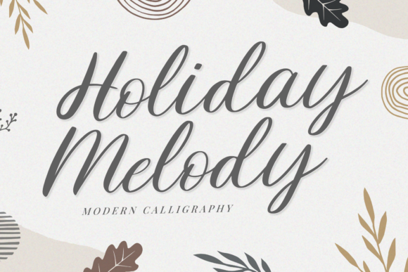 Holiday Melody Font Poster 1