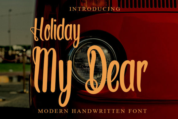 Holiday My Dear Font Poster 1