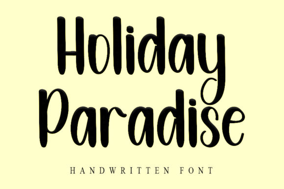 Holiday Paradise Font Poster 1