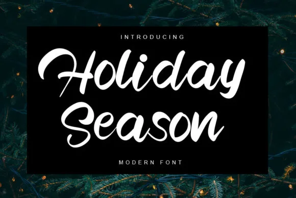 Holiday Season Font Holiday Season Font Poster 1