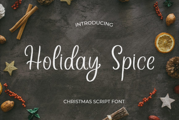 Holiday Spice Font Poster 1