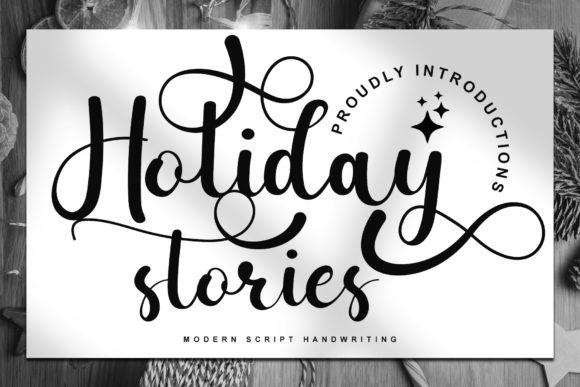 Holiday Stories Font Poster 1