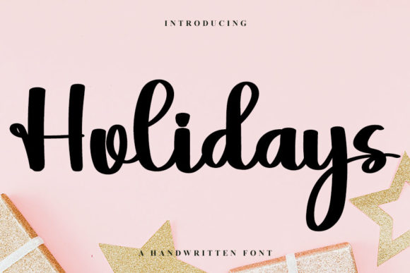 Holidays Font Poster 1