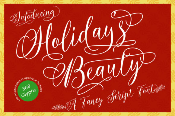 Holidays Beauty Font