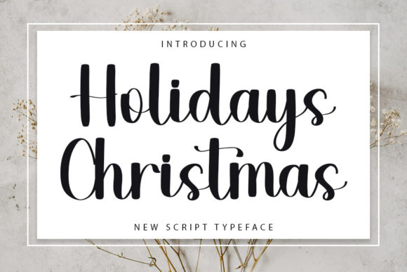 Holidays Christmas Font Poster 1