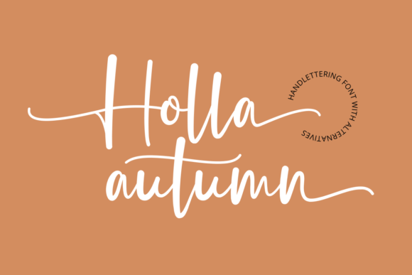 Holla Autumn Font Poster 1