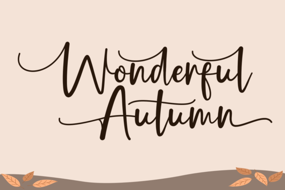 Holla Autumn Font Poster 6