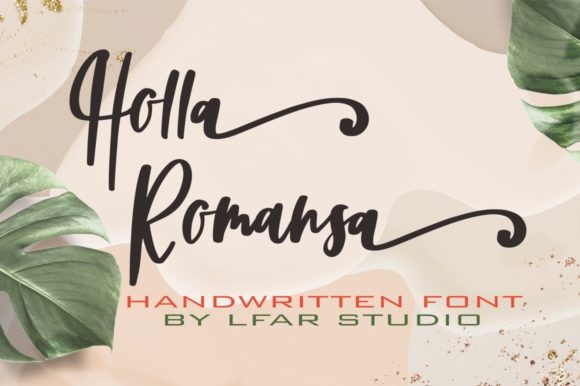 Holla Romansa Font Poster 3