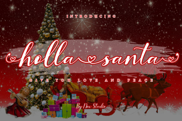 Holla Santa Font Poster 1