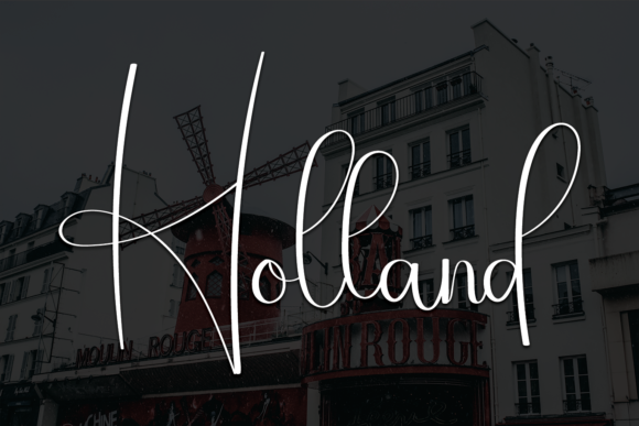 Holland Font Poster 1