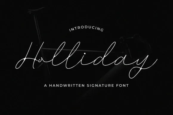 Holliday Font Holliday Font Poster 1