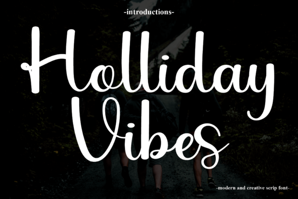 Holliday Vibes Font Poster 1