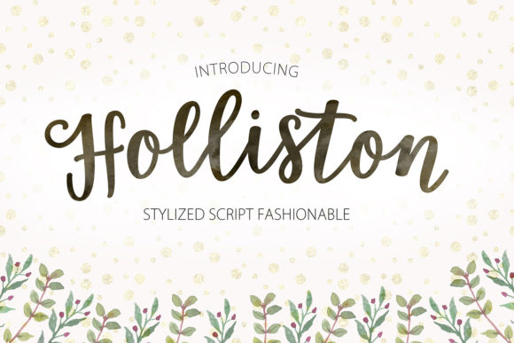 Holliston Script Font Poster 1