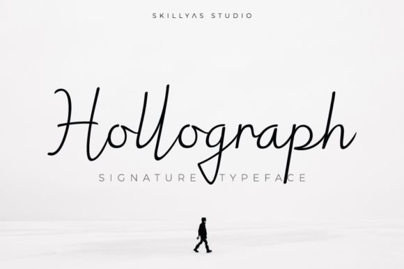 Hollograph Signature Font