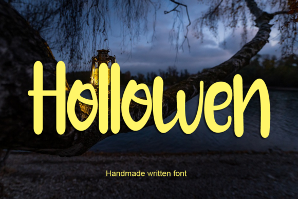 Hollowen Font Poster 1