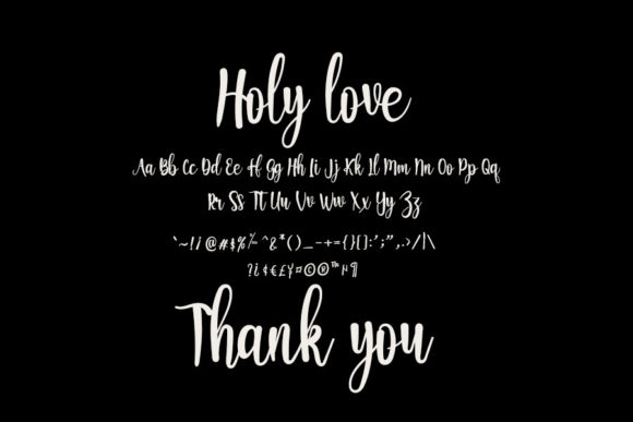 Holy Love Font Poster 6