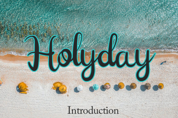 Holyday Font Poster 1