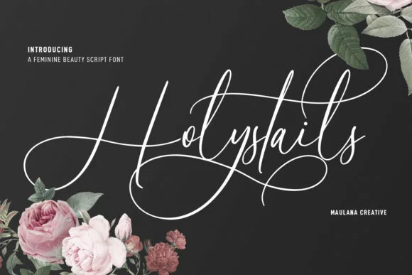 Holystails Font Holystails Font Poster 1