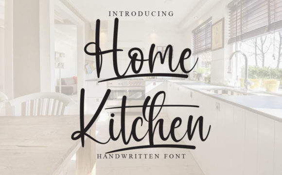 Home Kitchen Font Poster 1