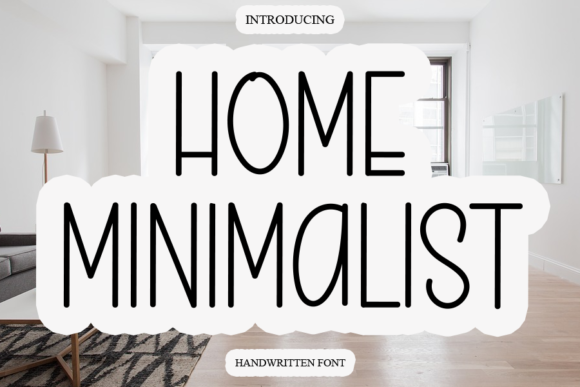 Home Minimalist Font Poster 1