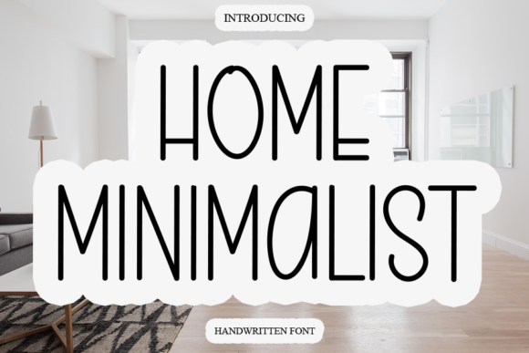 Home Minimalist Font Home Minimalist Font Poster 1