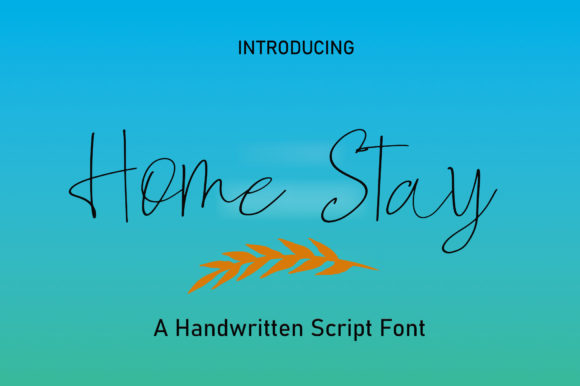Home Stay Font Poster 1
