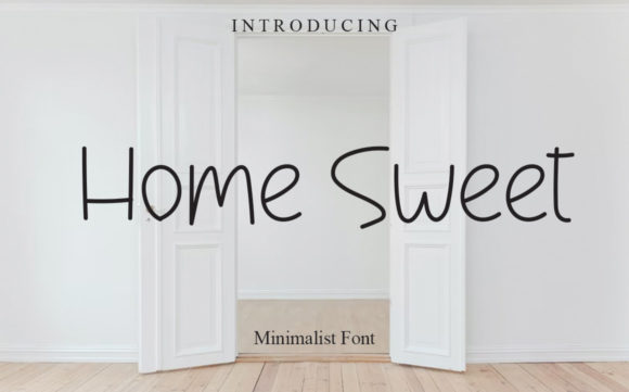 Home Sweet Font Poster 1