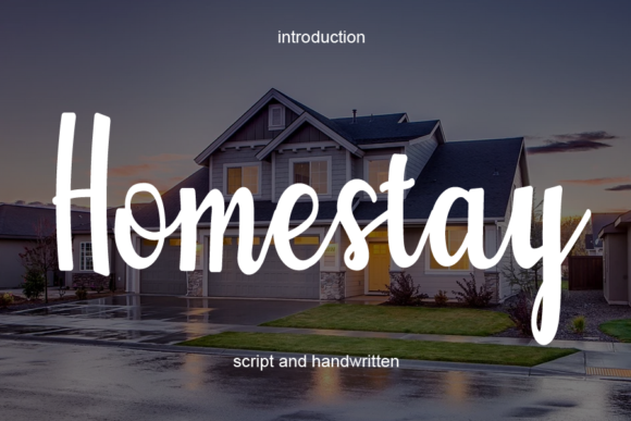 Homestay Font Poster 1