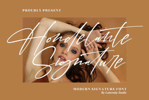 Hondelante Signature Font Poster 1