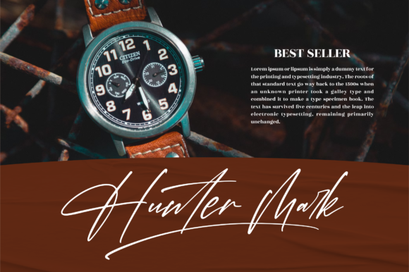 Hondelante Signature Font Poster 3