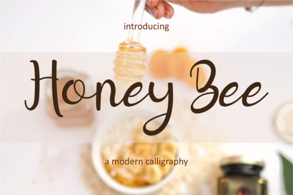 Honey Bee Font Poster 1