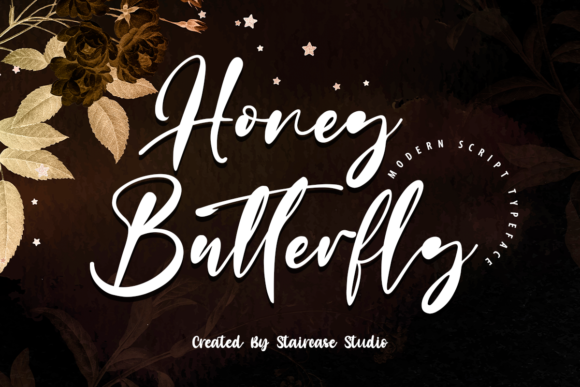 Honey Butterfly Font Poster 1