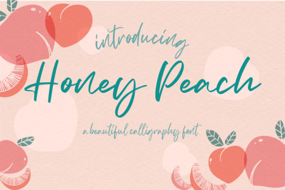 Honey Peach Font Poster 1