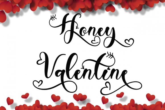 Honey Valentine Font Poster 1