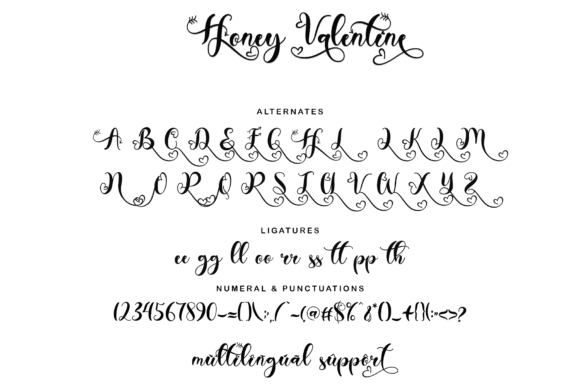 Honey Valentine Font Poster 8