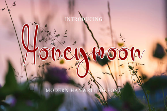 Honeymoon Font Poster 1