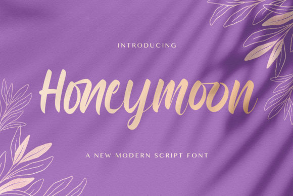Honeymoon Font Poster 1