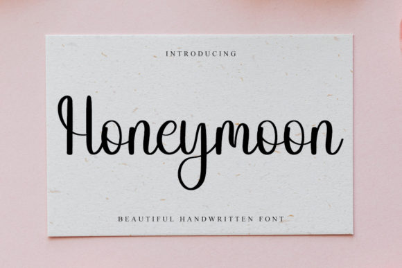Honeymoon Font Poster 1