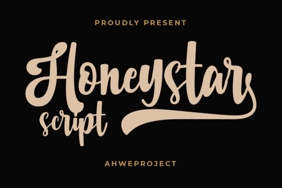 Honeystar Font Poster 1
