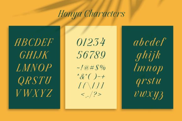 Honya Font Poster 3