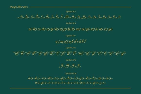 Honya Font Poster 7