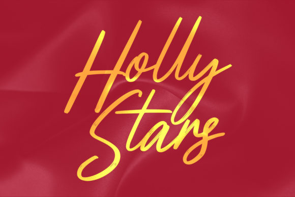 Hoolystars Script Font Poster 7