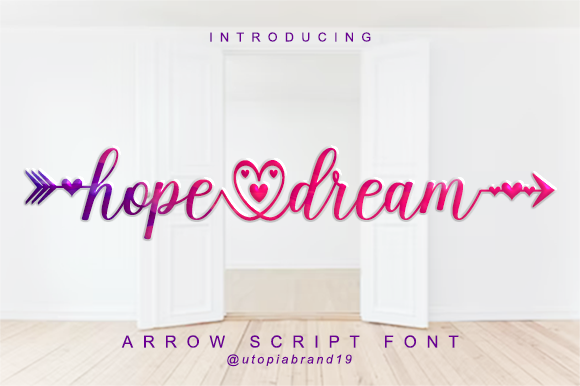 Hope Dream Script Font Poster 1
