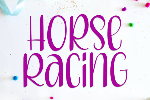 Horse Racing Font Poster 1