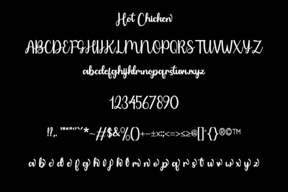 Hot Chicken Font Poster 7