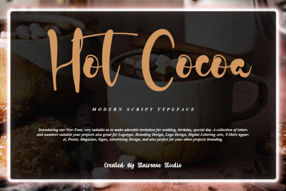 Hot Cocoa Font Poster 1
