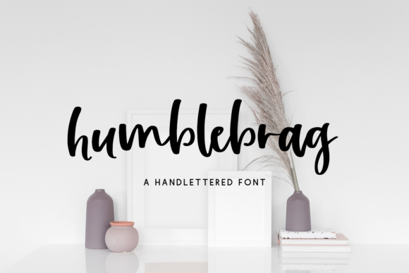 Humblebrag Script Font Poster 1