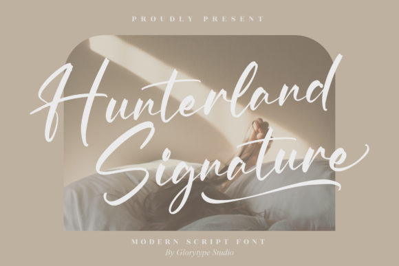 Hunterland Signature Font Poster 1